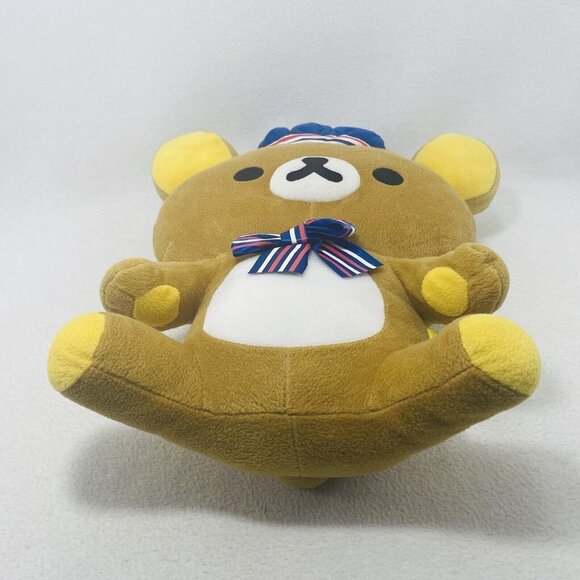 Sanx Rilakkuma Marine Beret Plush 17” XL Big Extra Large Japan Toy Doll Cartoon - Picture 4 of 10